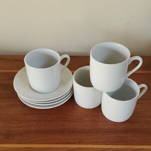 Set Of 4 Espresso/Demitasse Cup & Saucer